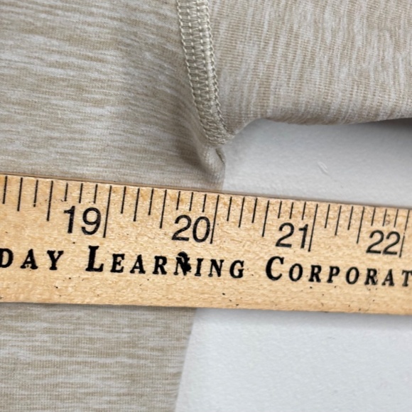 Abercrombie Soft A&F Cinch Hem Half Zip Pullover S Beige Oatmeal Cropped Bungee - Picture 10 of 12